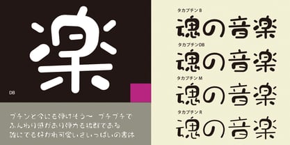 Takapuchin Font Poster 2
